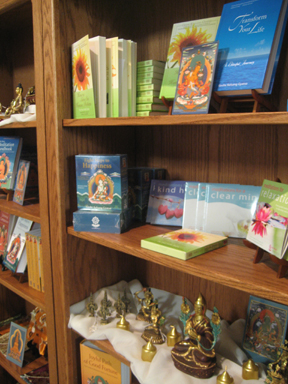 Bookstore shelves